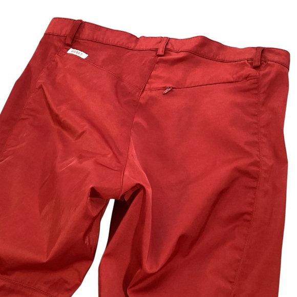 GUESS Jeans Red Chino Pants Y34A0148 Slim Fit Size 31 Y2K Shiny Stretchy Sexy - Picture 11 of 14